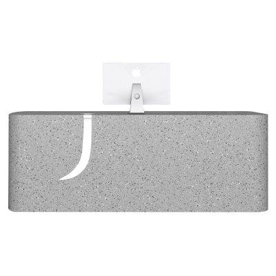 Grey marble LED modern reception desks for sale